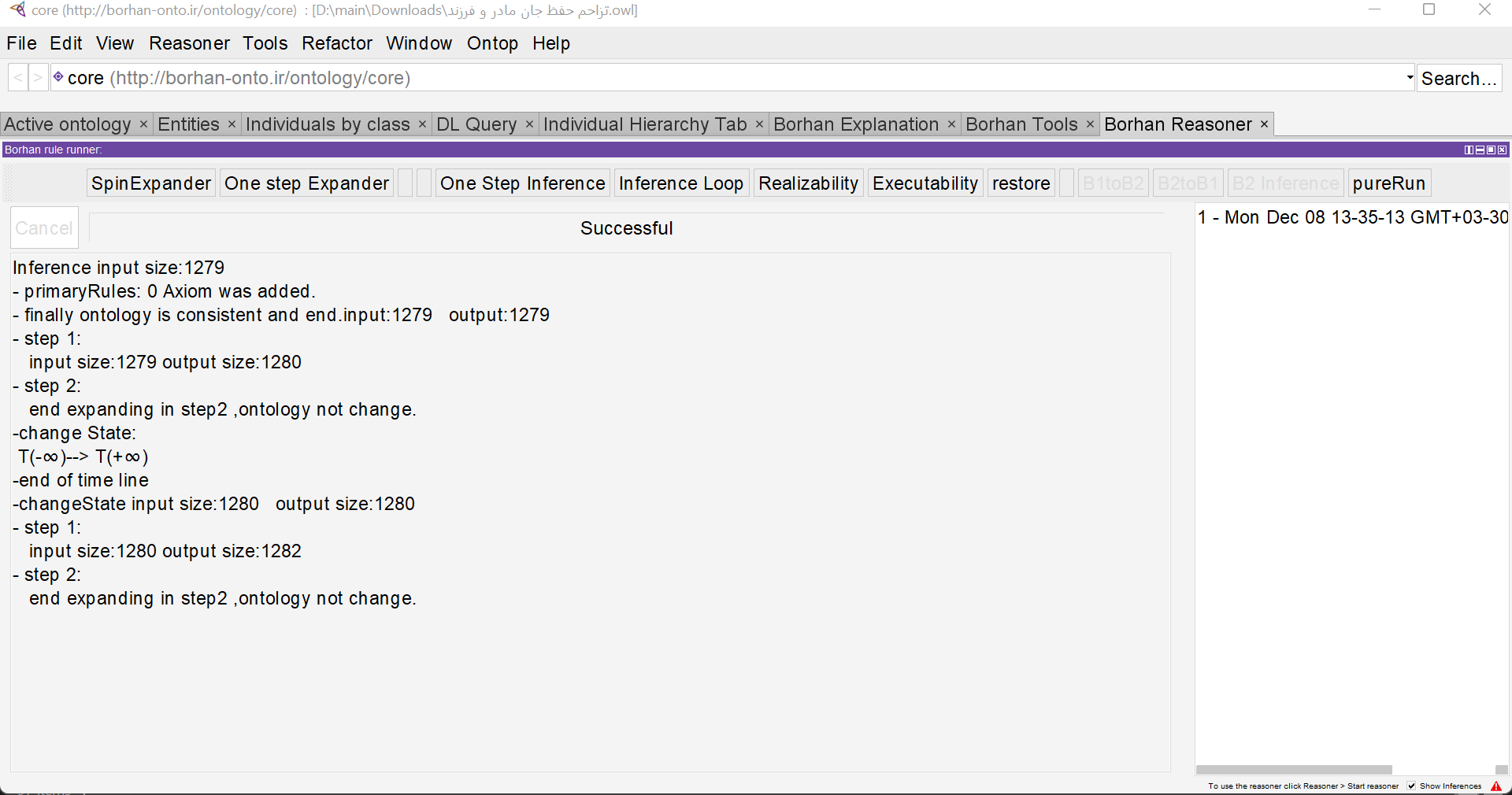 Dual Reasoning Interface